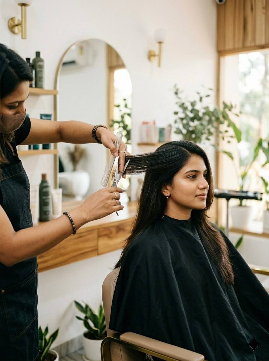 Hair Care Service at Glamour Beauty Hub - Beauty Salon in Wayanad