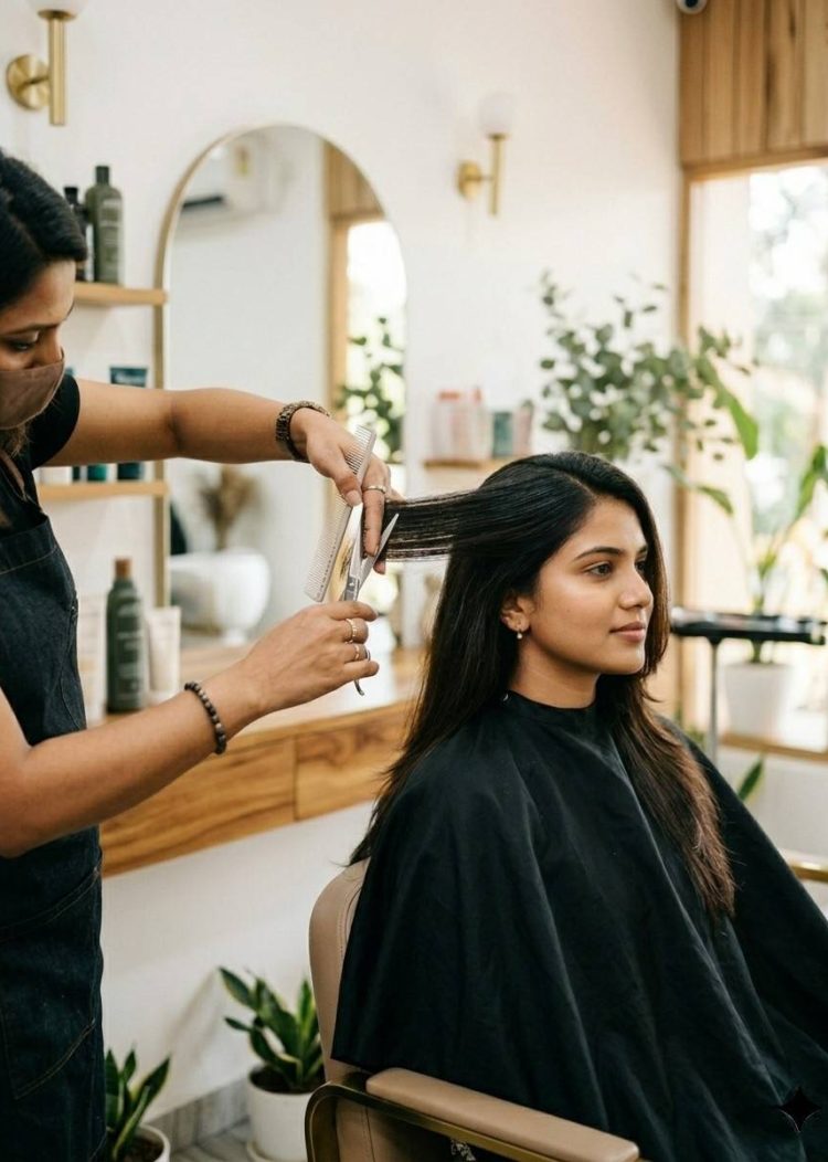 Hair Care Service at Glamour Beauty Hub - Beauty Salon in Wayanad