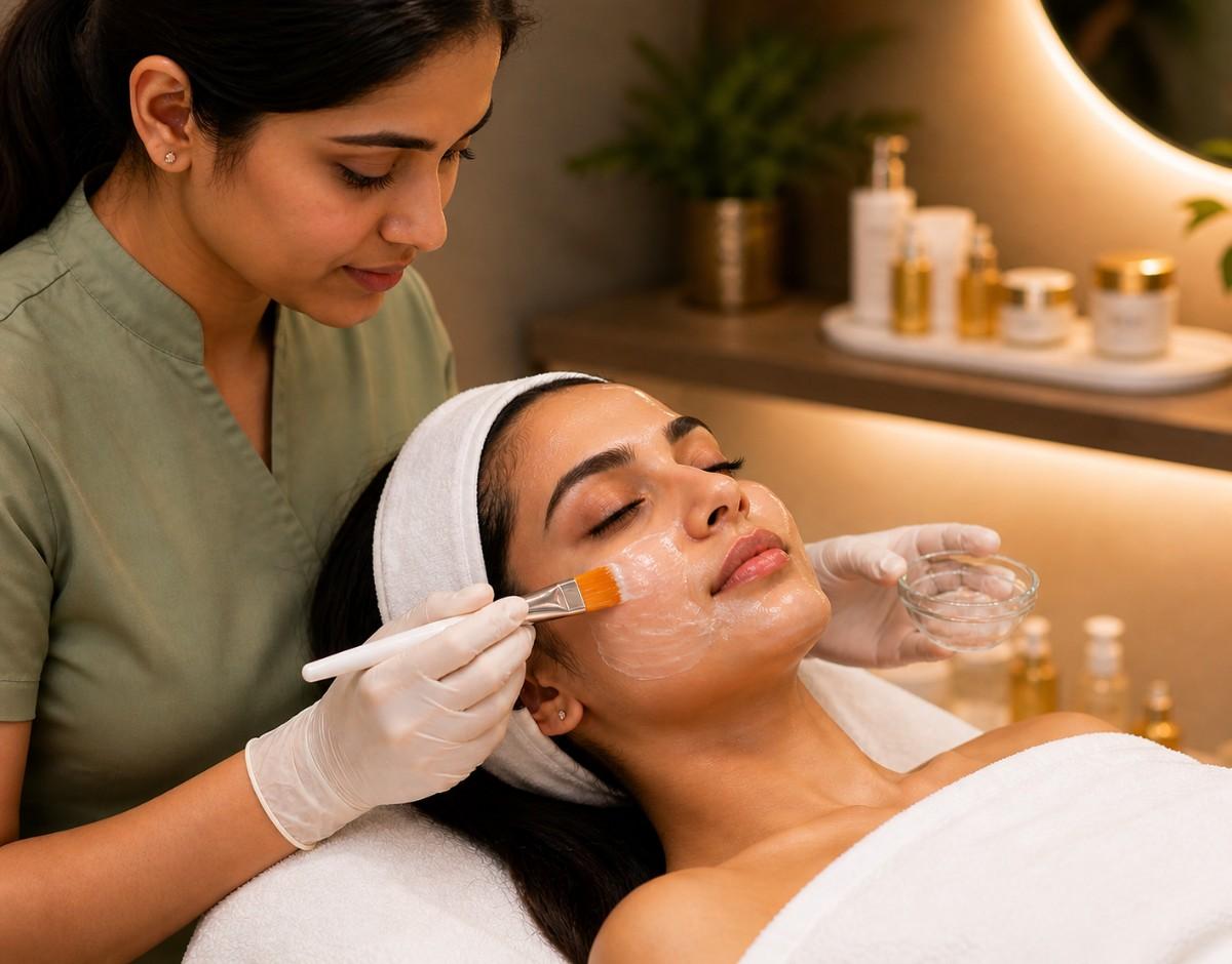 Facial Treatment Service at Glamour Beauty Hub - Beauty Salon in Wayanad